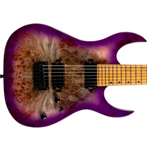 Spira Guitars S-457 Roasted Maple 7-String - Transparent Purple